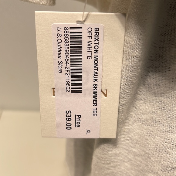 Brixton Montauk Skimmer Tee XL White - Picture 4 of 4